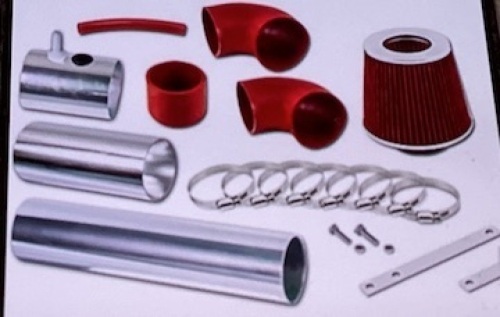 3" Red Cold Air Intake Induction Kit + Filter  - Lot 455