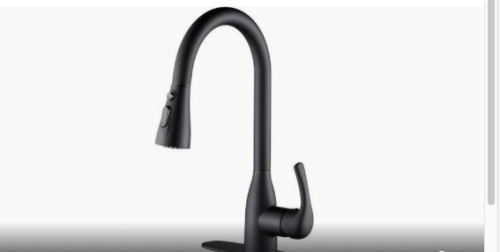 Cobbe matte black kitchen faucet - Lot 457