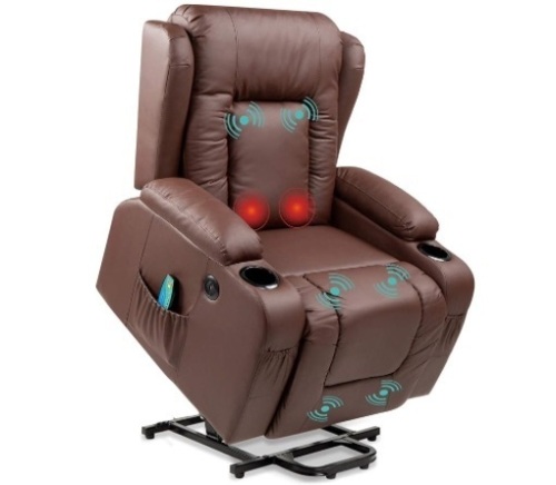 PU Leather Electric Power Lift Chair, Recliner  - Lot 24