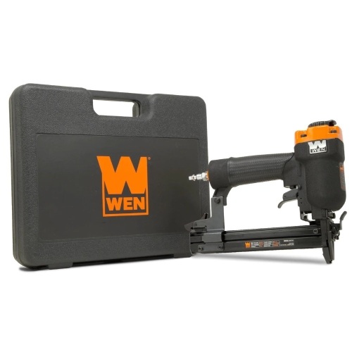 WEN 61711 18-Gauge 3/8-Inch to 1-Inch Air-Powered 1/4-Inch Narrow Crown Pneumatic Stapler - Lot 475
