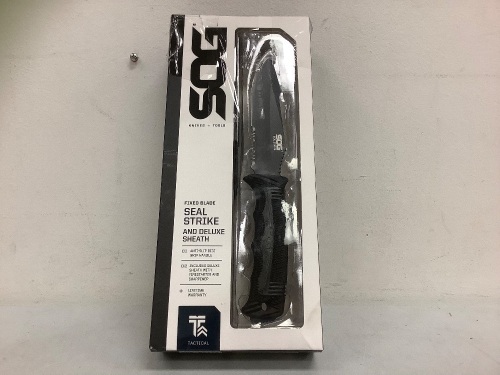 SOG Seal Strike and Deluxe Sheath, Appears New - Lot 8