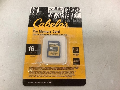 Pro Memory Card, Appears New - Lot 114