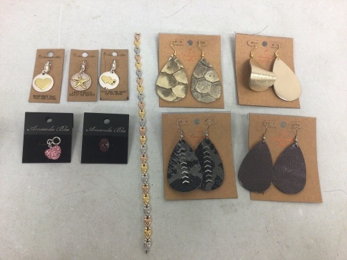 Lot of (10) Jewelry pieces, Appears New, Sold as is - Lot 371