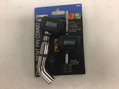 Reese Dual Bent Pin Combo Receiver Lock, Appears New, Sold as is - Lot 373