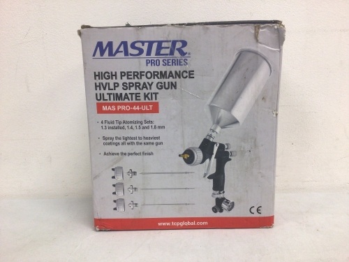 High Performance Spray Gun Kit, Appears New, Sold as is - Lot 431