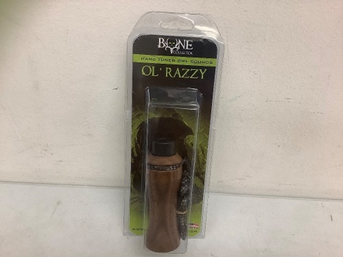 Ol' Razzy Hand Tuned Owl Sounds, Appears New - Lot 487