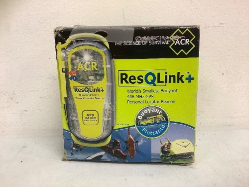 ResQLink Buoyant Locator Beacon, Appears New, Powers Up, Sold as is - Lot 470