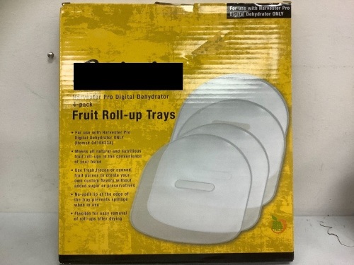 Fruit Roll Up Trays, Appears New, Sold as is - Lot 500