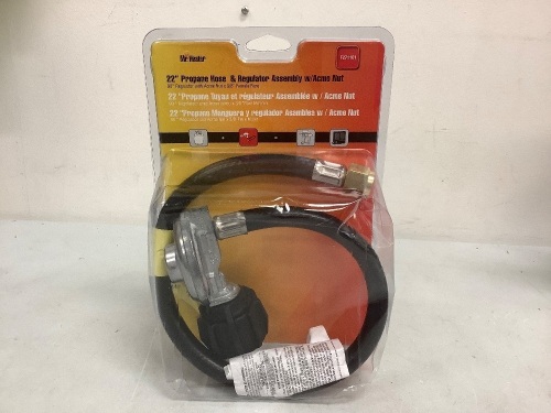22" Propane Hose & Regulator, Appears New, Sold as is - Lot 565