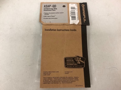 Magpul Asap-Qd Sling Attachment Point, E-Commerce Return, Sold as is - Lot 546