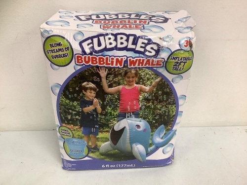 Fubbles Bubblin' Whale, Appears new, Sold as is - Lot 365