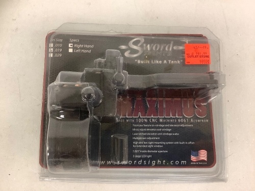 Sword Sights Box Sight, Appears new, Sold as is - Lot 51