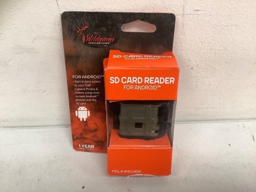 Wildgame Innovations SD Card Reader for Android, Appears new, Sold as is - Lot 375