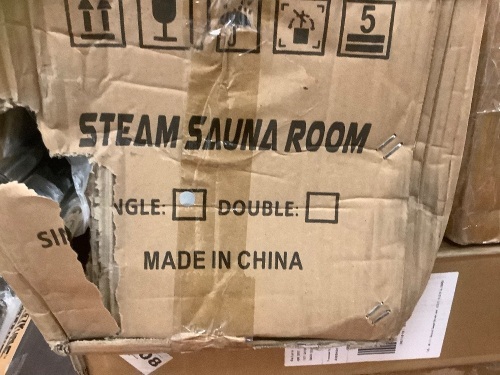 Single Steam Sauna Room, Appears New, Sold as is - Lot 300