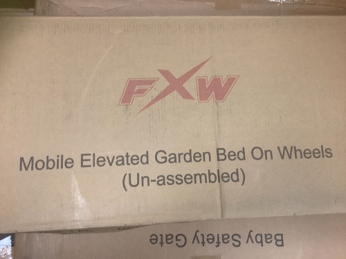 Mobile Elevated Garden Bed On Wheels, Appears New, Sold as is - Lot 301