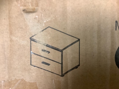 Woody Home 2 Drawer Side Table/Dresser, E-Commerce Return, Sold as is - Lot 330