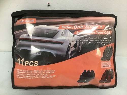 11pc Seat Cover Set, Appears new, Sold as is - Lot 610