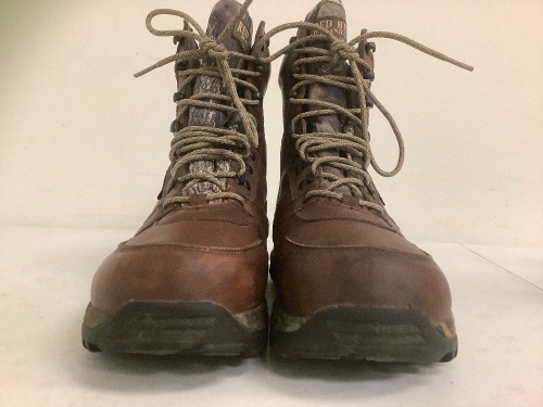 Red Head 8" Tracker Leather Mens Boots, Size 9.5W, E-Comm Return - Lot 333
