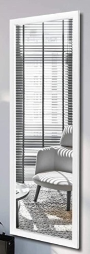 White Full Length Rectangle Mirror, Appears New, Sold as is - Lot 635