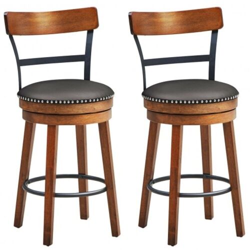 Swivel Counter Height Stools, Set of 2  - Lot 56