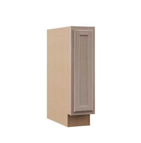 Hampton Bay 9 in. W x 24 in. D x 34.5 in. H Assembled Base Kitchen Cabinet in Unfinished with Recessed Panel - Lot 336