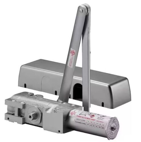 Heavy Duty Grade 1 Cast Iron Body Aluminum Finish Commercial Door Closer  - Lot 348