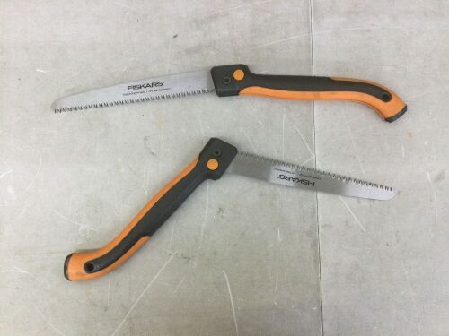 Lot of (2) Fiskars PowerTooth Folding Pruning Saw  - Lot 443