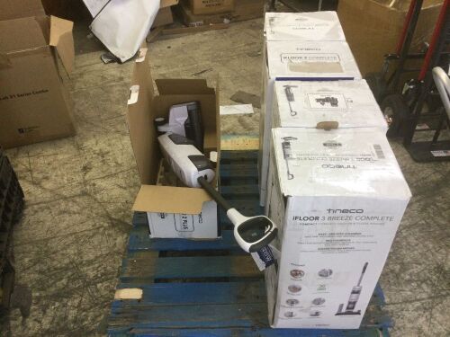Lot of (5) Tineco Vaccum/Sweepers - Uninspected - Lot 485