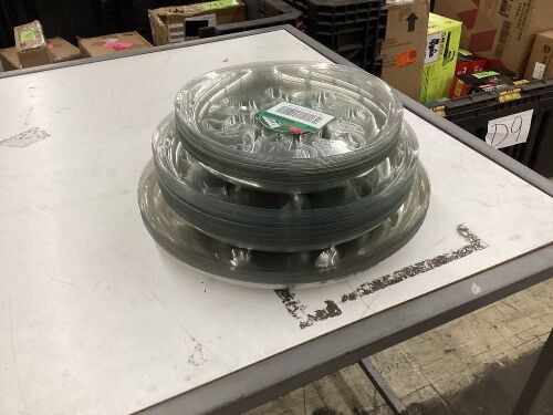 Lot of Vigoro Plastic Planter Saucers, 3 Sizes  - Lot 559