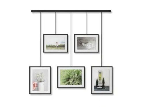 Umbra Exhibit Gallery 5-Picture Frame Set Black  - Lot 743
