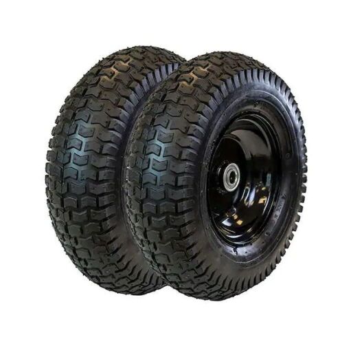 RealWork 10" Pneumatic Replacement Wheel for Garden Equipment 2-Pack  - Lot 753