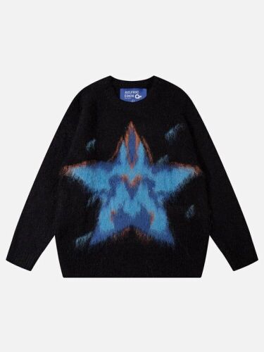 Aelfric Eden Star Jacquard Wool Blend Sweater, Large  - Lot 727