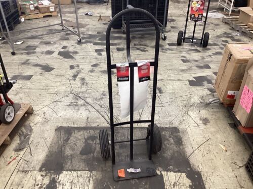 Milwaukee 800 lb. Capacity D-Handle Hand Truck - 1 Wheel Off Bead   - Lot 574