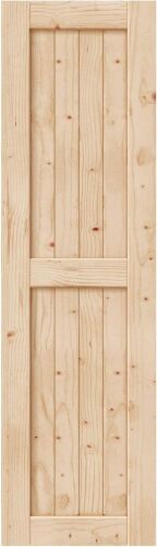 EaseLife 24in x 84in Unfinished Barn Door, H-Frame  - Lot 608