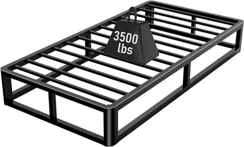 10 inch Metal Twin Bed Frame Round Corner Legs  - Lot 738