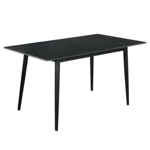 Modern Slate Stone Dining Table - Top Needs Reattached - Lot 81