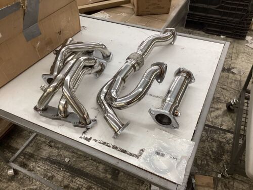 V6 Exhaust Manifold Headers Downpipe Test Pipe for 02-06 Nissan Altima 3.5L - Lot 513