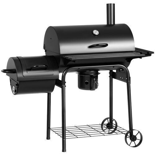 Charcoal Grill with Offset Smoker  - Lot 41