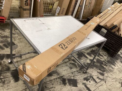 Zekoo Single Track Bypass Sliding Barn Door Hardware - Lot 450
