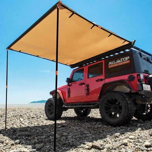 ALL-TOP Vehicle Awning 6.6' x 10' Roof Rack Pull-Out Sun Shade UV50+ - Lot 66