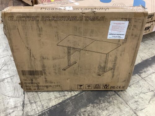 44" Electric Height Adjustable Standing Desk  - Lot 107