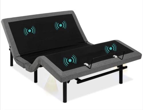 Queen Adjustable Bed Base with Massage, Remote, USB Ports - Lot 71