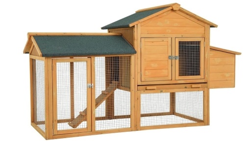 66 Inch Wood Chicken Coop - Lot 42