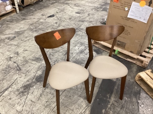 Coaster Kersey Collection Chestnut/Cappuccino Wooden Dining Chair (Set of 2) - Lot 68