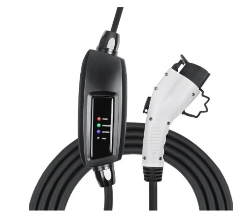 Lectron NEMA 5-15 Level 1 EV Charger - 110V 16 Amp with 21 ft Extension Cord - Compatible with J1772 EVs - Lot 128