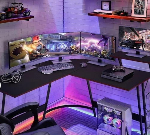 Vineego 51-in Black Modern/Contemporary Gaming Desk - Lot 172