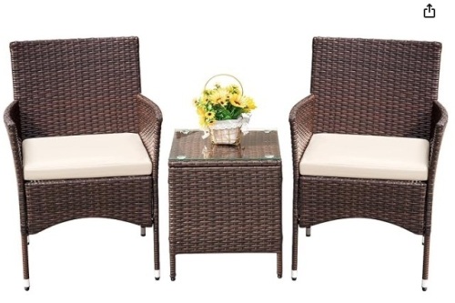 Patio Porch Furniture Sets 3 Pieces  - Lot 261