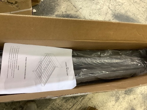 Full size bed frame-missing hardware - Lot 326
