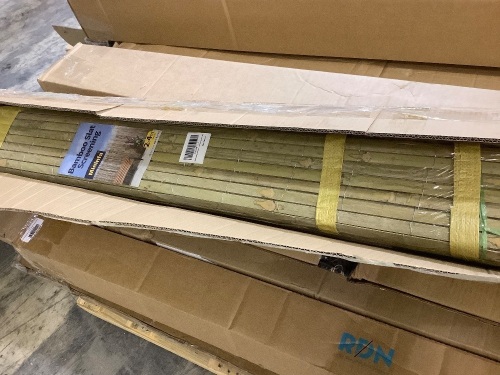 Bamboo Slat Screening 2X4m - Lot 438