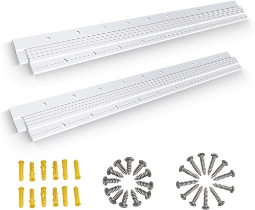 (41 inch) French Cleat, 2 Pairs Heavy Duty Aluminum Z Clips/Bar Hanger Interlocking Wall Mounting Bracket Hardware Kit for Hanging Mirrors, Picture, Shelf, Headboard, Cabinet, Whiteboard, Art, Frames  - Lot 436